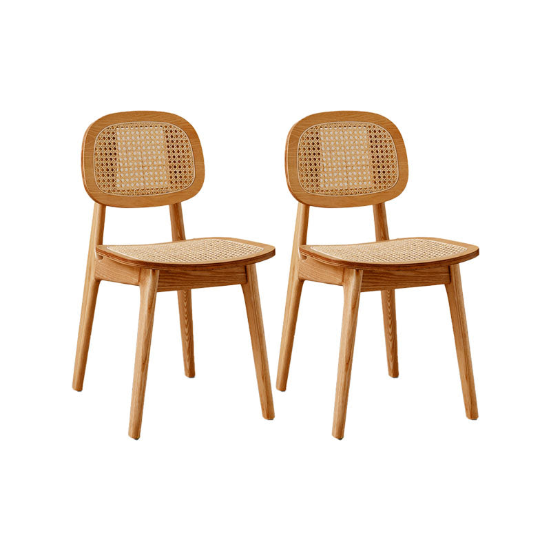 Solid Wood Dining Room Chairs Industrial Style Open Back Side Chair