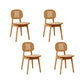 Solid Wood Dining Room Chairs Industrial Style Open Back Side Chair