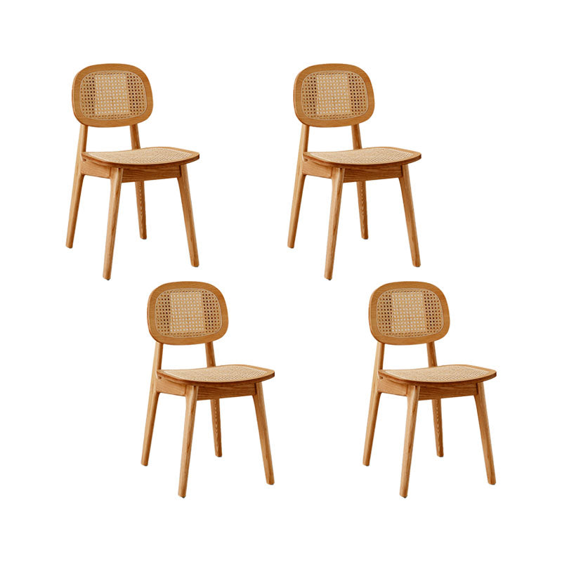 Solid Wood Dining Room Chairs Industrial Style Open Back Side Chair