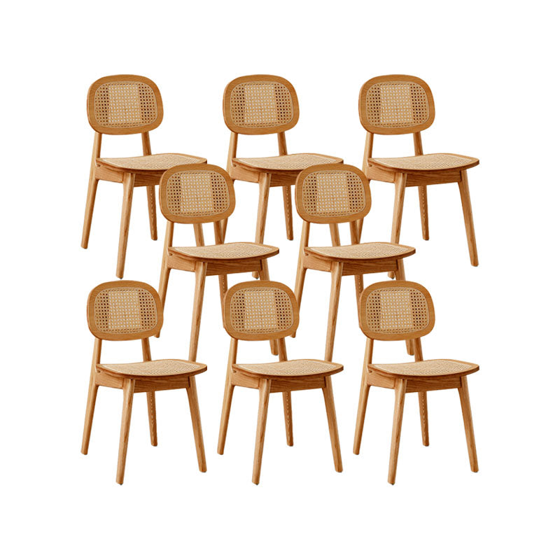 Solid Wood Dining Room Chairs Industrial Style Open Back Side Chair