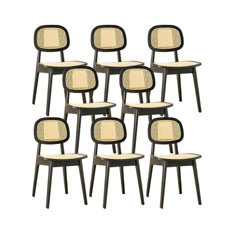 Solid Wood Dining Room Chairs Industrial Style Open Back Side Chair