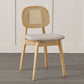 Solid Wood Dining Room Chairs Industrial Style Open Back Side Chair