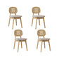 Solid Wood Dining Room Chairs Industrial Style Open Back Side Chair