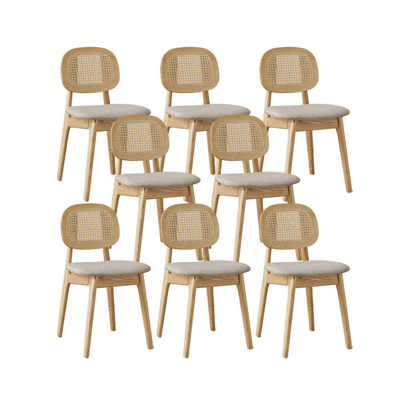 Solid Wood Dining Room Chairs Industrial Style Open Back Side Chair