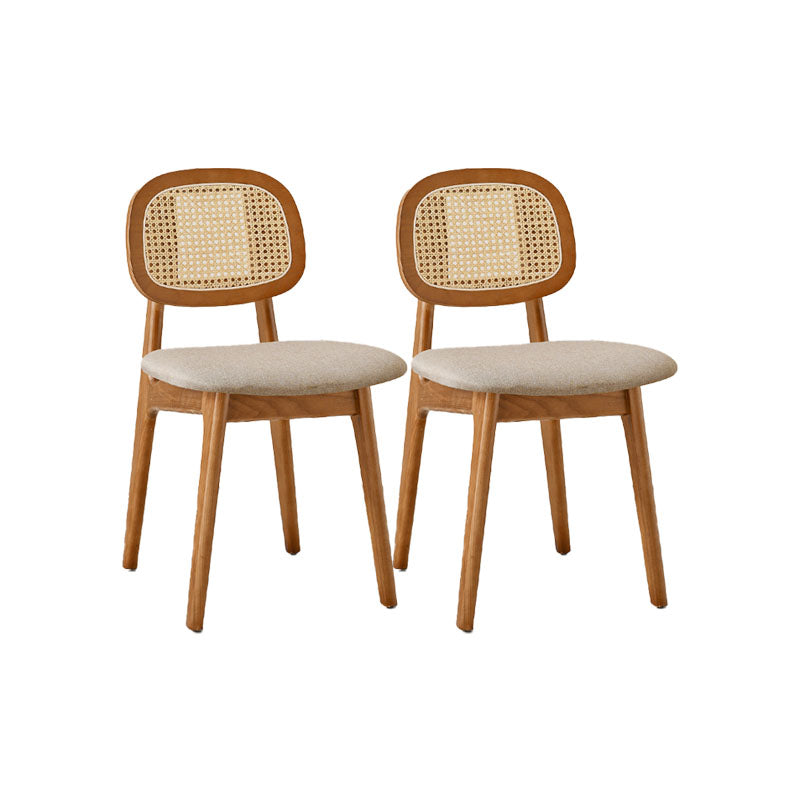 Solid Wood Dining Room Chairs Industrial Style Open Back Side Chair