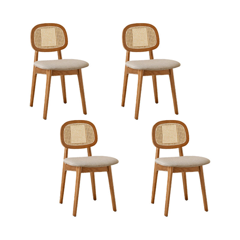 Solid Wood Dining Room Chairs Industrial Style Open Back Side Chair