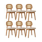 Solid Wood Dining Room Chairs Industrial Style Open Back Side Chair