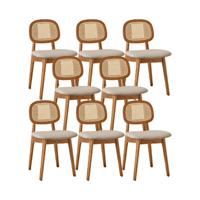 Solid Wood Dining Room Chairs Industrial Style Open Back Side Chair