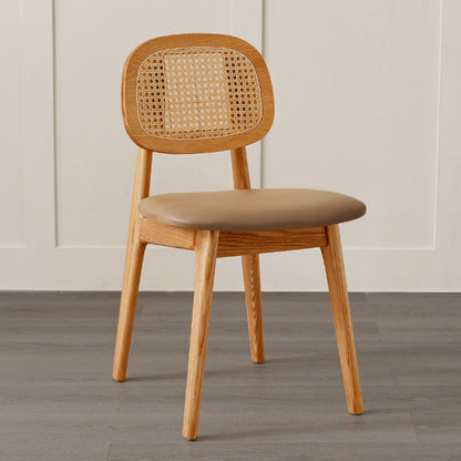 Solid Wood Dining Room Chairs Industrial Style Open Back Side Chair