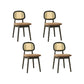 Solid Wood Dining Room Chairs Industrial Style Open Back Side Chair