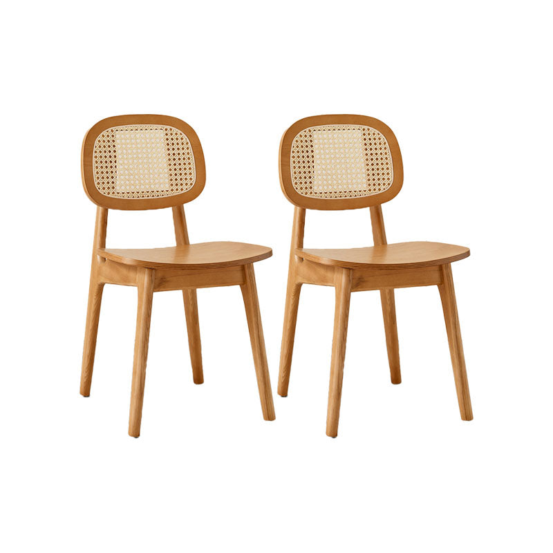 Solid Wood Dining Room Chairs Industrial Style Open Back Side Chair