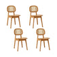 Solid Wood Dining Room Chairs Industrial Style Open Back Side Chair