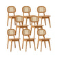 Solid Wood Dining Room Chairs Industrial Style Open Back Side Chair