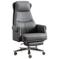 Modern Office Chair Armless Leather No Distressing Ergonomic Desk Chair with Wheels Grey 1 Piece Clearhalo 'furn' 'furn_office_chair' 'Furniture' 'Office Chairs' 'Office Furniture' 'office_chair' 7257178