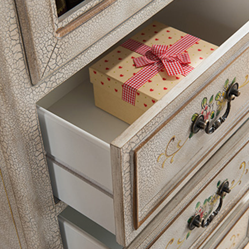 Industrial Cabriole Legs Accent Cabinet Solid Wood Storage Cabinet with Drawer Clearhalo 'Cabinets & Chests' 'cabinets_chests' 'furn' 'furn_cabinets_chests' 'Furniture' 'Living Room Furniture' 7257244