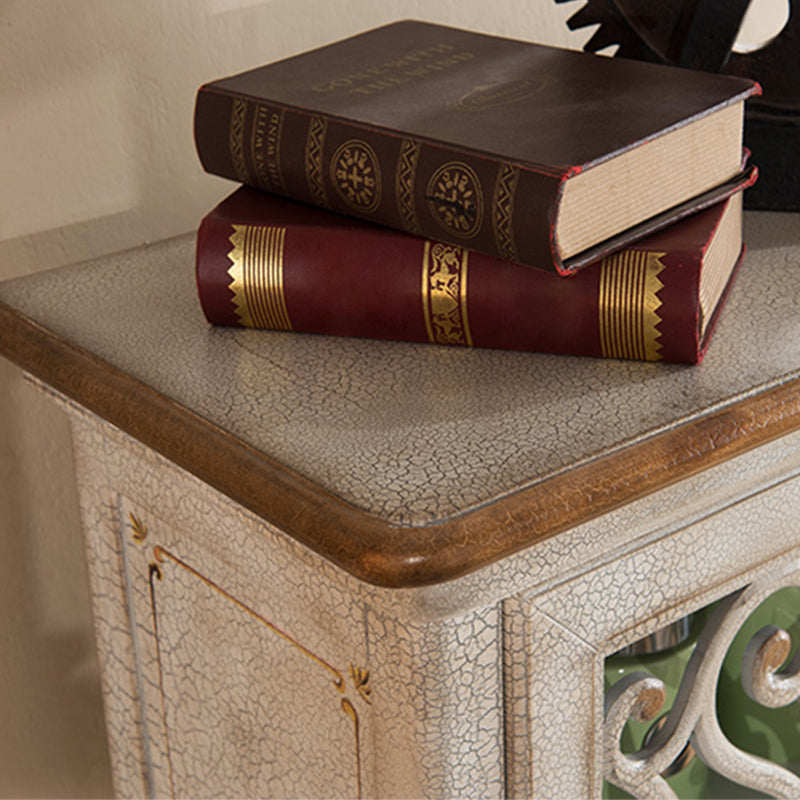Industrial Cabriole Legs Accent Cabinet Solid Wood Storage Cabinet with Drawer Clearhalo 'Cabinets & Chests' 'cabinets_chests' 'furn' 'furn_cabinets_chests' 'Furniture' 'Living Room Furniture' 7257245