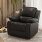 Contemporary Solid Color Standard Recliner Faux Leather Recliner Chair