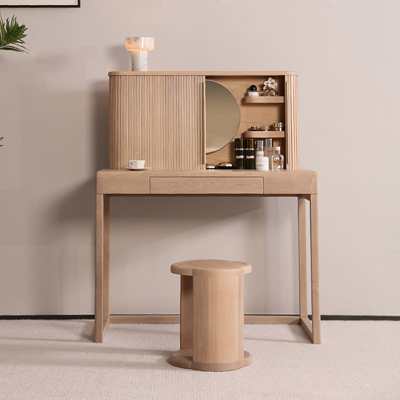 Tavolo da scrivania per vanità tradizionale per la camera da letto tavolo da toeletta in legno massiccio