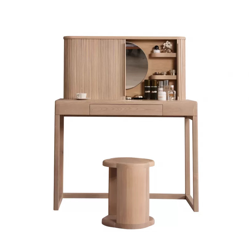 Tavolo da scrivania per vanità tradizionale per la camera da letto tavolo da toeletta in legno massiccio