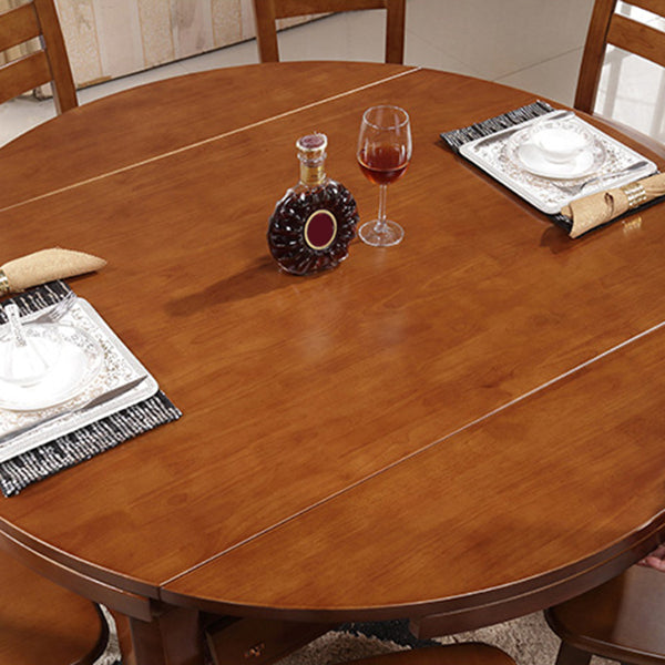 Dining Room Extendable Dinner Table Rubberwood 4 Legs Dining Table