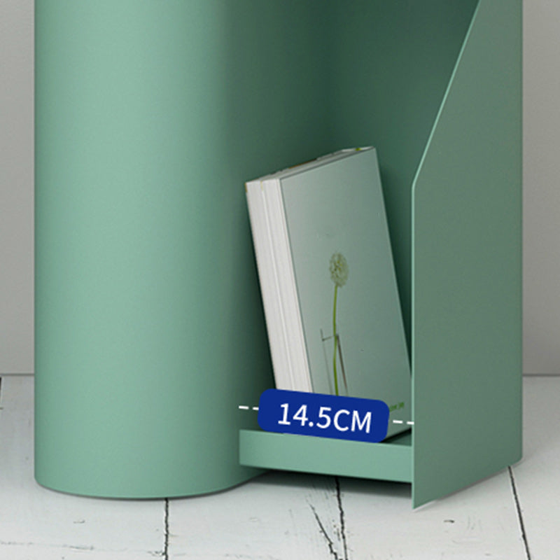 Contemporary Corner Table Round Side Table with Metal Shelves Clearhalo 'Coffee & Accent Tables' 'End & Side Tables' 'end_side_tables' 'furn' 'furn_end_side_tables' 'Furniture' 'Living Room Furniture' 7257452