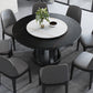 Rubberwood massief houten eettafel op voetstuk Converteerbare eettafel