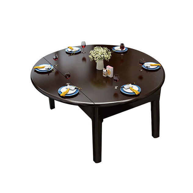 Traditional 4 Legs Dining Table Extendable Dining Table for Dining Room