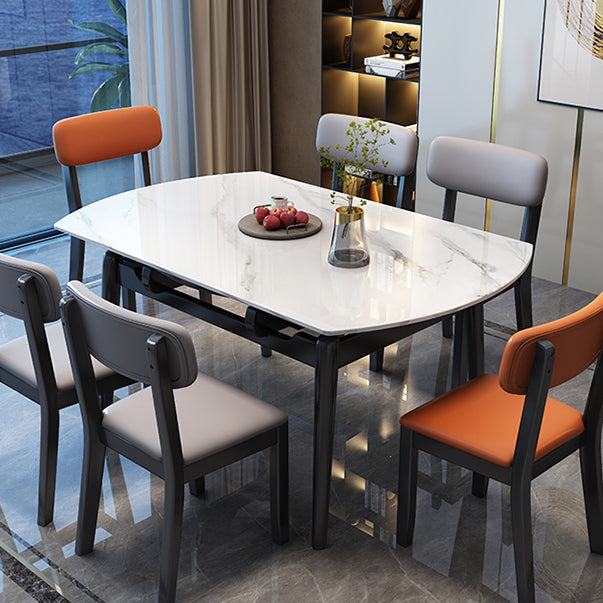 Table de salle à manger extensible en pierre frittée pour cuisine
