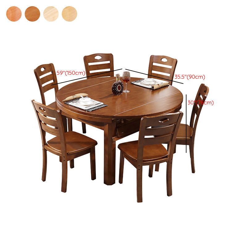 Modern Style Dining Table Solid Wood Butterfly Leaf Dining Table for Kitchen Use Clearhalo 'Dining Tables & Seating' 'Dining Tables' 'dining_table' 'furn' 'furn_dining_table' 'Furniture' 'Kitchen & Dining Furniture' 7257567
