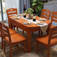 Rectangle Solid Wood Dining Table Butterfly Leaf Dining Table for Kitchen Use