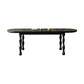 Moderne eetkamer eettafel houten eettafel met 4 poten in zwart