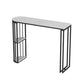 Free Form Double Pedestal Bar Dining Table Modern Stone and Metal Bar Table Black Without Chairs Clearhalo 'Bar Furniture' 'Bar Tables' 'bar_tables' 'furn' 'furn_bar_tables' 'Furniture' 'Kitchen & Dining Furniture' 7257615
