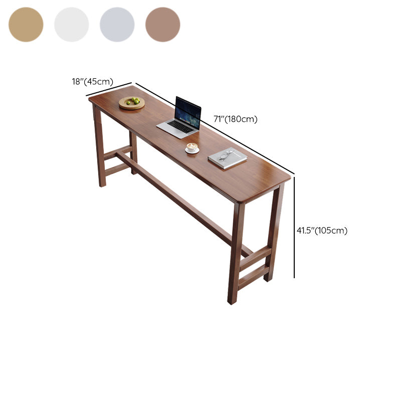 Modern Indoor Bar Stool Table Rectangle Wood Bar Dining Table Clearhalo 'Bar Furniture' 'Bar Tables' 'bar_tables' 'furn' 'furn_bar_tables' 'Furniture' 'Kitchen & Dining Furniture' 7257686