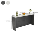 Modern Indoor Bar Stool Table White Marble Rectangle Counter Table Clearhalo 'Bar Furniture' 'Bar Tables' 'bar_tables' 'furn' 'furn_bar_tables' 'Furniture' 'Kitchen & Dining Furniture' 7257689