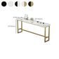 Modern Indoor Bar Dining Table Rectangle Bar Stool Table with Footrest Clearhalo 'Bar Furniture' 'Bar Tables' 'bar_tables' 'furn' 'furn_bar_tables' 'Furniture' 'Kitchen & Dining Furniture' 7257725