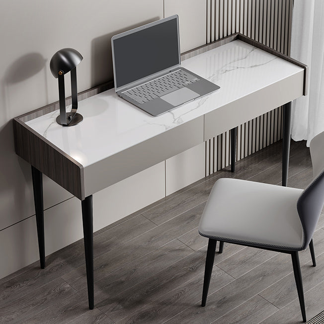 MODERNO STHEE STONE TASSTAND DESK RECTANGULER SHAPH OFFICE CONTRO con 4 gambe