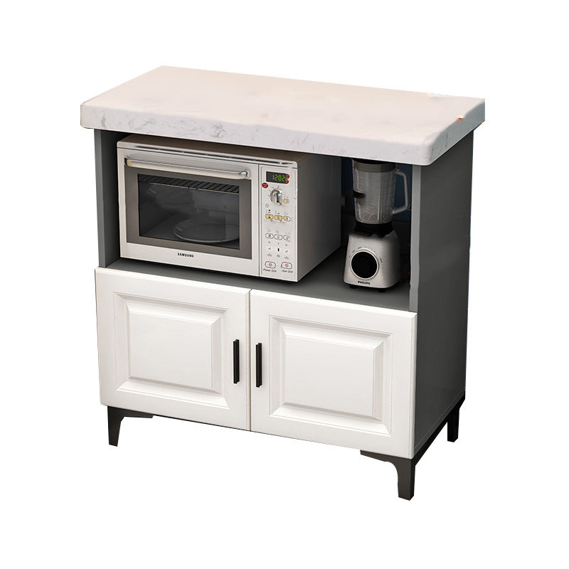 Tavolo da pranzo moderno per sala da pranzo tavolo di preparazione in marmo con mobile in magazzino