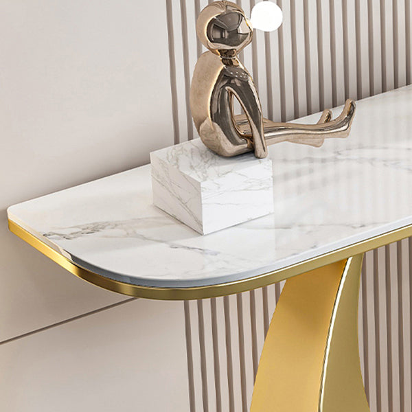 Tavolo accento in pietra glam tavolo da divano di divani resistenti a graffi per la sala