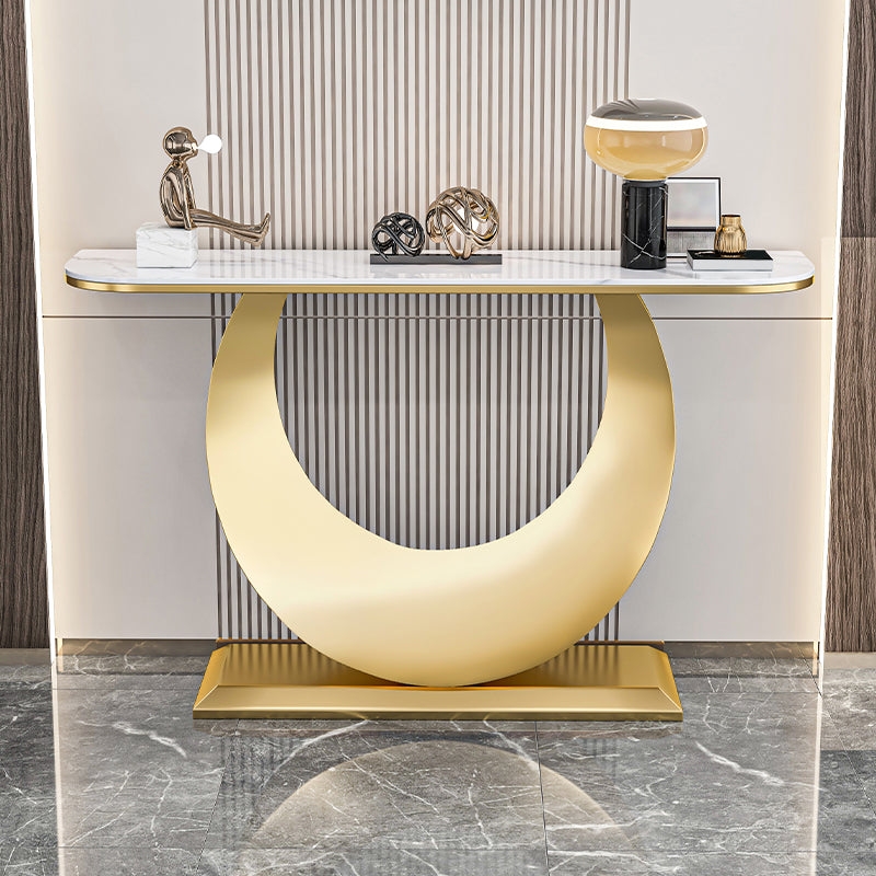 Tavolo accento in pietra glam tavolo da divano di divani resistenti a graffi per la sala