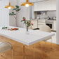 Contemporary 1/4/6/7 Pieces Dining Room Set Rectangle Stone Furniture in White