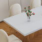 Contemporary 1/4/6/7 Pieces Dining Room Set Rectangle Stone Furniture in White
