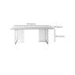 Contemporary 1/4/6/7 Pieces Dining Room Set Rectangle Stone Furniture in White