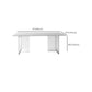 Contemporary 1/4/6/7 Pieces Dining Room Set Rectangle Stone Furniture in White