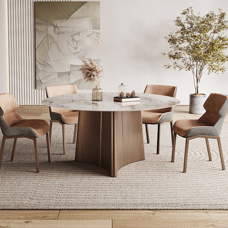 Modern Dining Table Set 1/4/5/7 Pieces with Metal Base Kitchen Furniture Set Clearhalo 'Dining Room Sets' 'Dining Tables & Seating' 'dining_room_set' 'furn' 'furn_dining_room_set' 'Furniture' 'Kitchen & Dining Furniture' 7258268