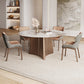 Modern Dining Table Set 1/4/5/7 Pieces with Metal Base Kitchen Furniture Set 5 Pieces: Table, 4 Chairs Clearhalo 'Dining Room Sets' 'Dining Tables & Seating' 'dining_room_set' 'furn' 'furn_dining_room_set' 'Furniture' 'Kitchen & Dining Furniture' 7258270