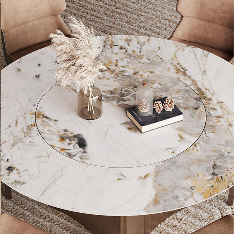 Modern Dining Table Set 1/4/5/7 Pieces with Metal Base Kitchen Furniture Set Clearhalo 'Dining Room Sets' 'Dining Tables & Seating' 'dining_room_set' 'furn' 'furn_dining_room_set' 'Furniture' 'Kitchen & Dining Furniture' 7258275