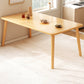Contemporary 1/4/5 Pieces Dining Table Rectangle Wood Furniture for Restaurant