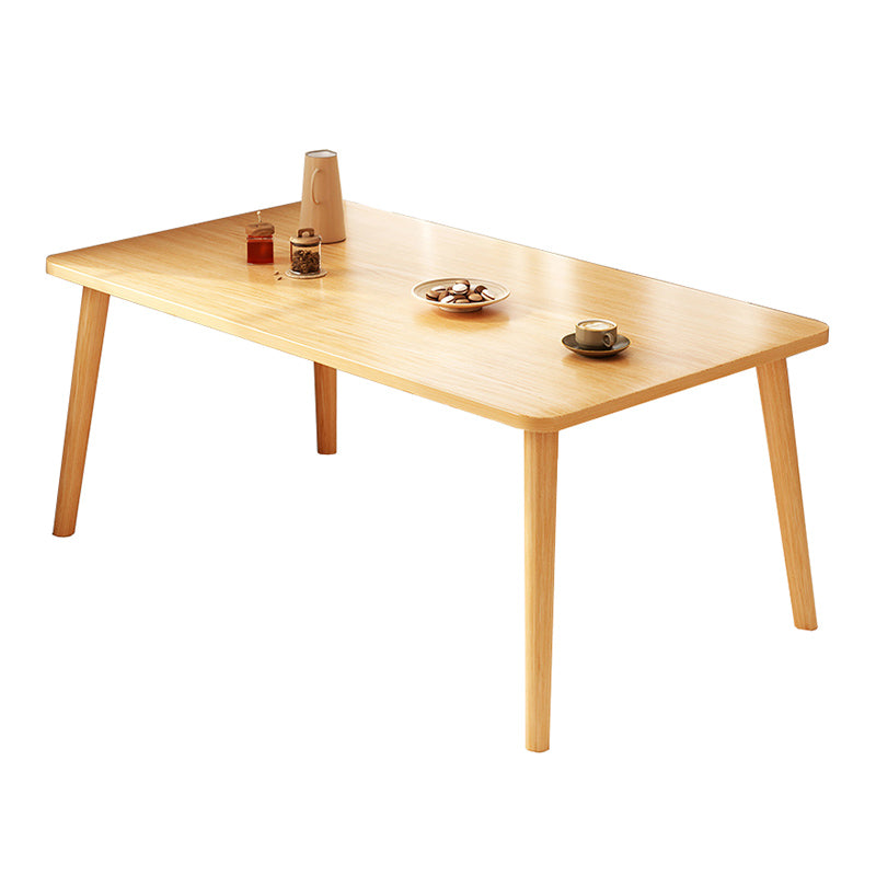 Contemporary 1/4/5 Pieces Dining Table Rectangle Wood Furniture for Restaurant