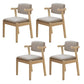 Contemporary 1/4/5 Pieces Dining Table Rectangle Wood Furniture for Restaurant