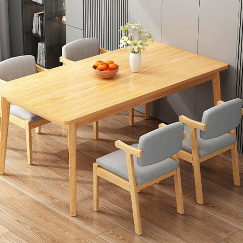 Moderni 1/4/5 pezzi tavolo da pranzo mobili rettangolo in legno per ristorante